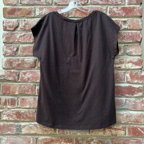 ON Runing Short Sleeve Women’s On-T Tee Top Brown Medium Swiss Engineering - Picture 3 of 7